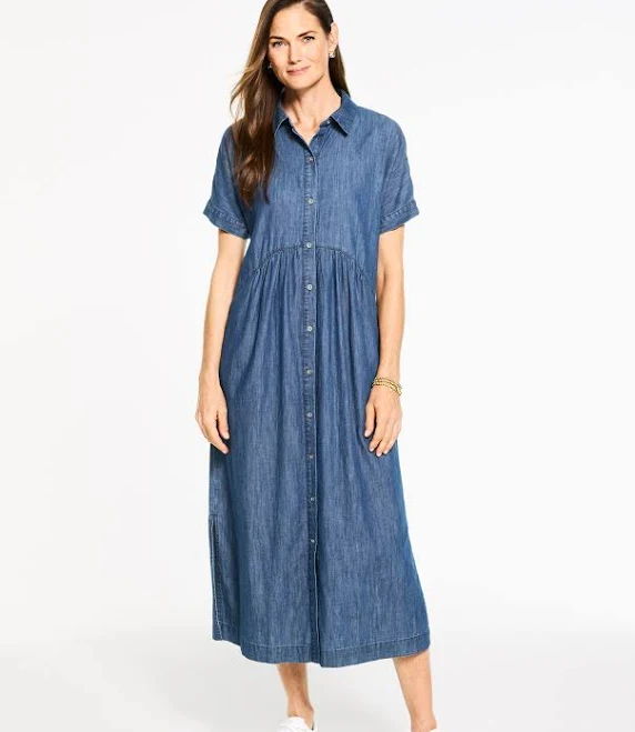 dress Women's Talbots Denim Shirtdress Talbots $144