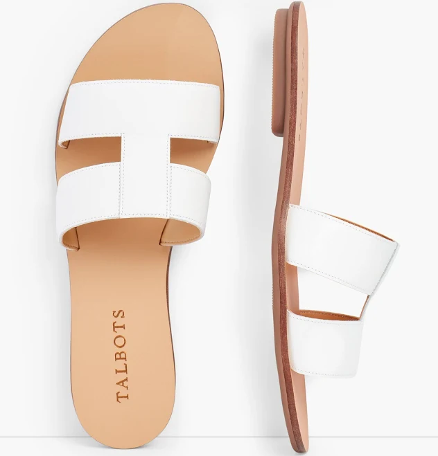 shoes Women's Talbots Hannah Vachetta Leather Slides Talbots $47.7