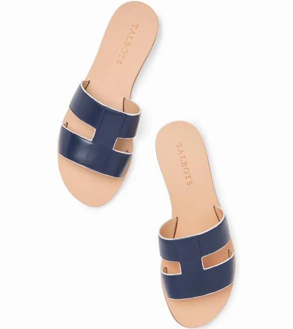 shoes Women's Talbots Hannah Vachetta Leather Slides Talbots $55.65