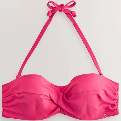 top Women's Twist Padded Wired Bandeau Bikini Top Next USA $41