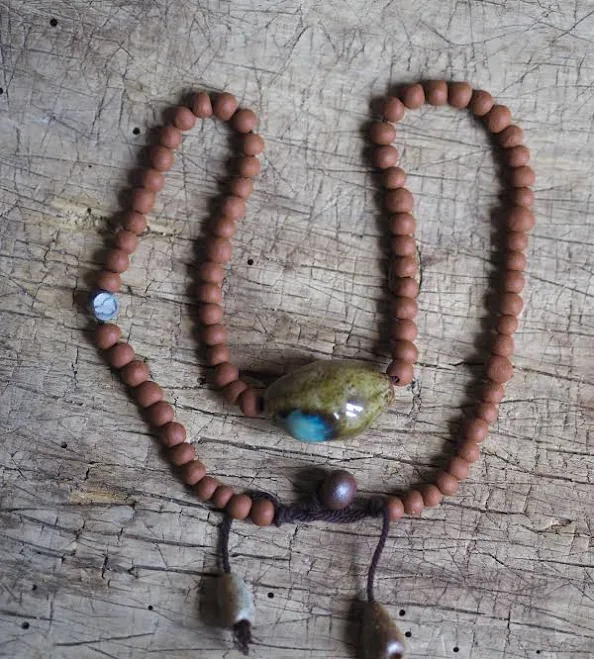 accessory Wood-Fired Focal Bead Necklace Etsy - Seller $68