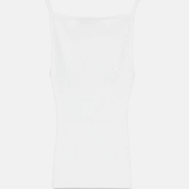 top Zara Ribbed Knit Halter Top Zara USA $35.9