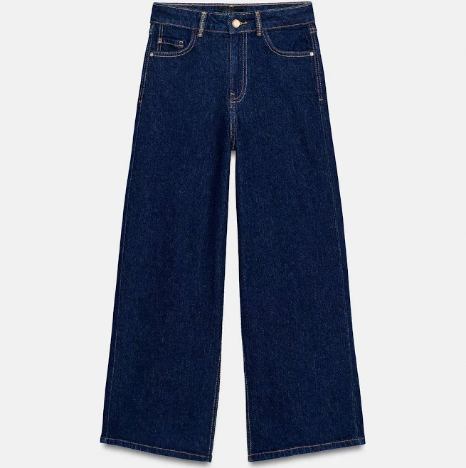 pants Zara Z1975 High-Waisted Culotte Comfort Jeans Zara USA $49.9