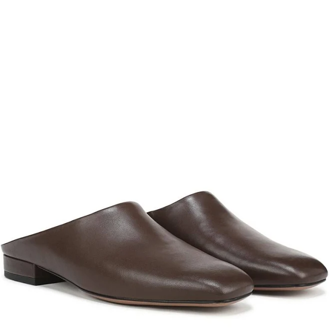 Franco Sarto Women's Daley Round Toe Leather Mules