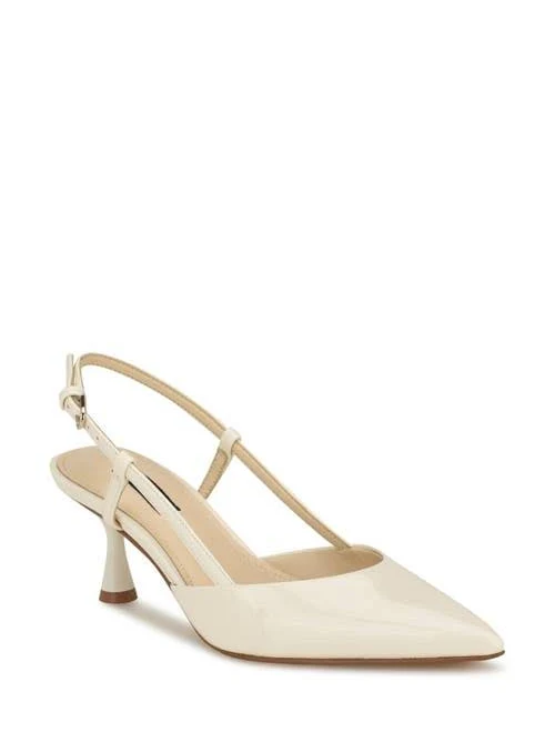 Nine West Women's Rhonda Kitten Heel Slingback Pumps