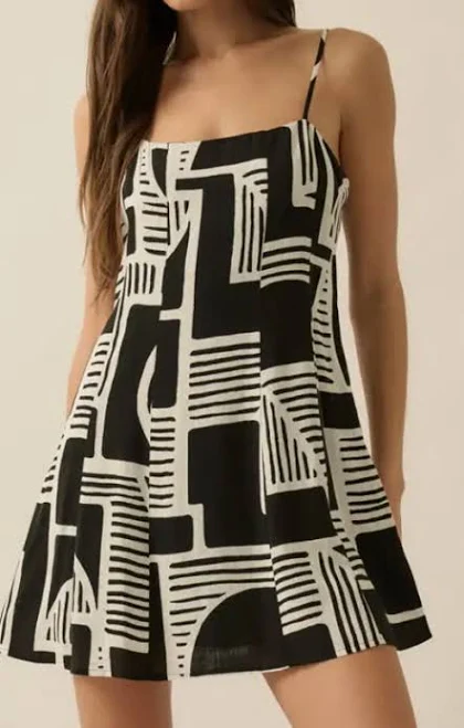 Abstract A-Line Dress