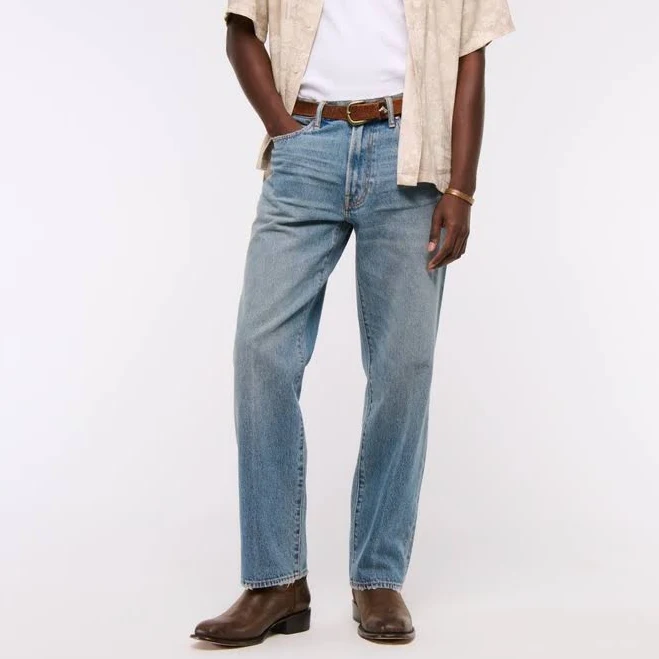 Abercrombie & Fitch Men's Relaxed Straight Jeans