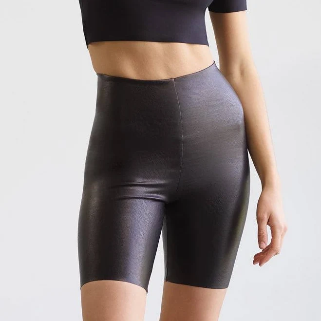 Commando Faux Leather Bike Shorts