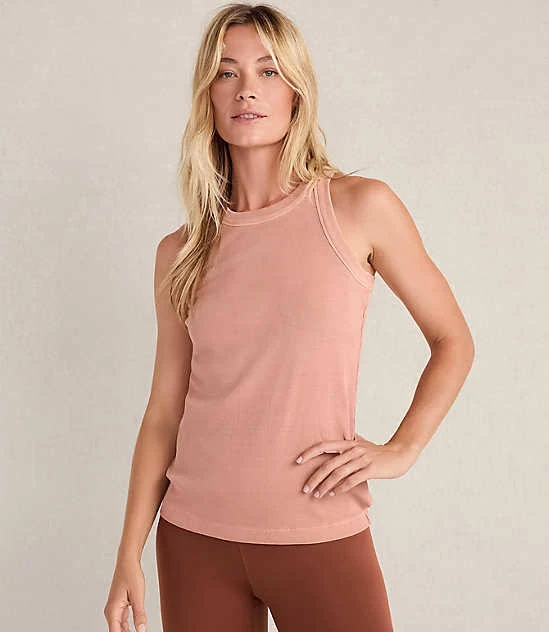 Loft Women's Haven Well Within Organic Cotton Rib Knit Tank Top