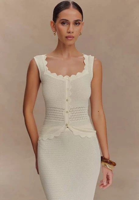 Madeline Scallop Knit Top