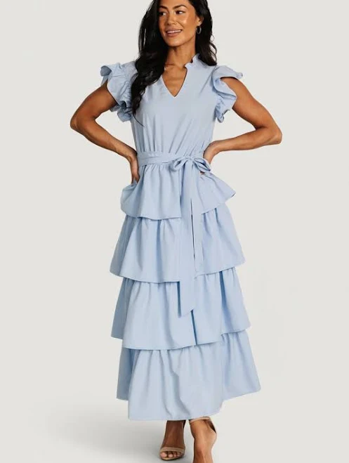 Baltic Born Chrysanthi Tiered Maxi Dress