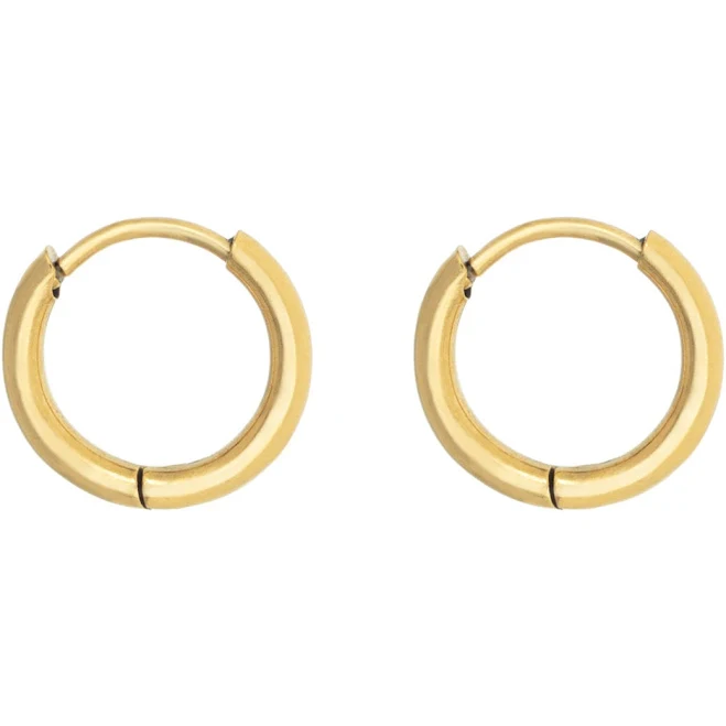 Little Rooms Luna 18K Gold Plated Stainless Steel Hoops