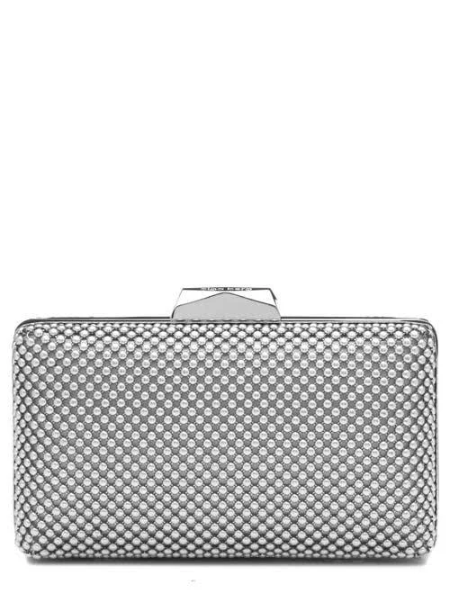 Olga Berg Natasha Mesh Clutch