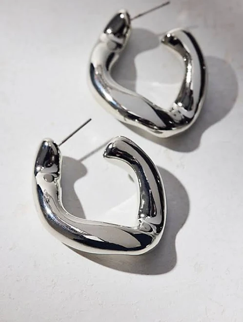 Urban Outfitters Chubby Irregular Hoop Earrings