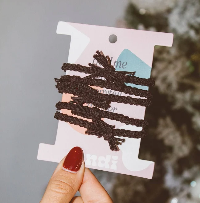 Rustic Braided Hair Ties (5-Pack)