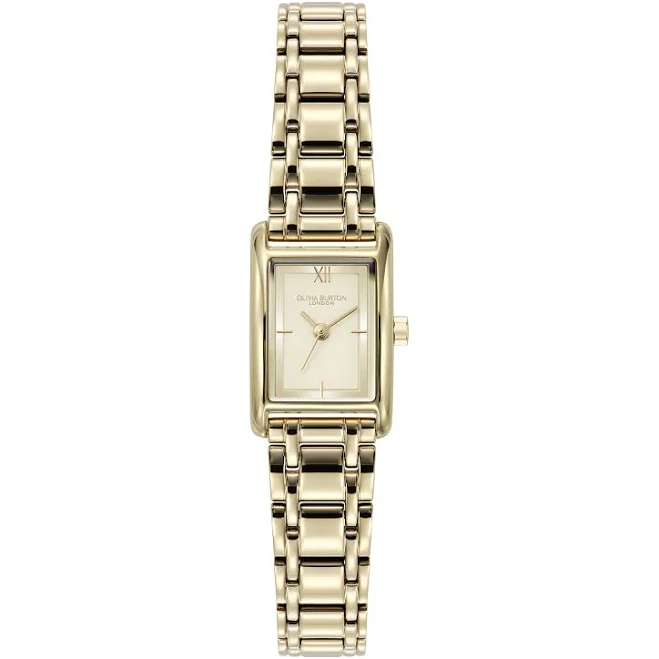 Olivia Burton Women's Mini Grove Rectangular Stainless Steel Bracelet Watch