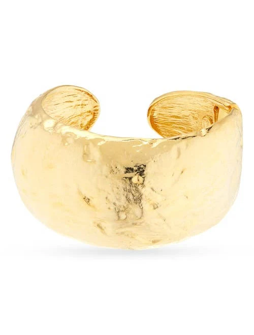 Kenneth Jay Lane Women's 22K Hammered Gold Cuff Bracelet