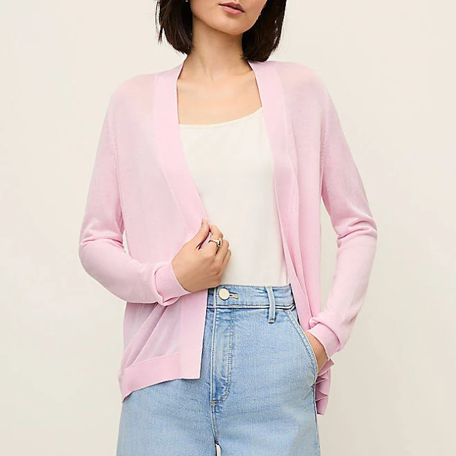 Ann Taylor Women's Lightweight Open Cardigan