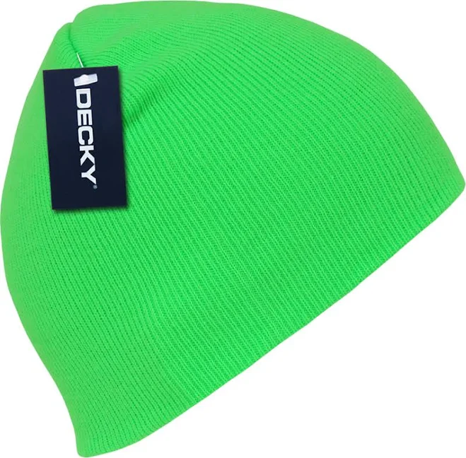 Decky 814 Neon Acrylic Short Beanie Hat