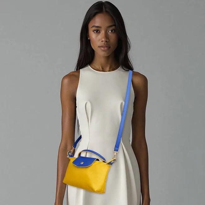 SGRho Inspired Nylon Crossbody Bag with Mini Pouch Handle Strap