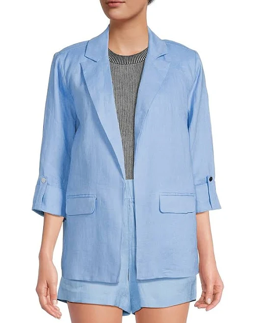 Saks Fifth Avenue Women's Oversized Linen Blazer