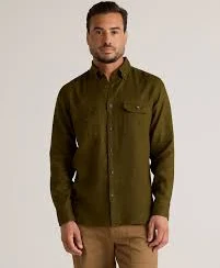 100% European Linen Utility Shirt