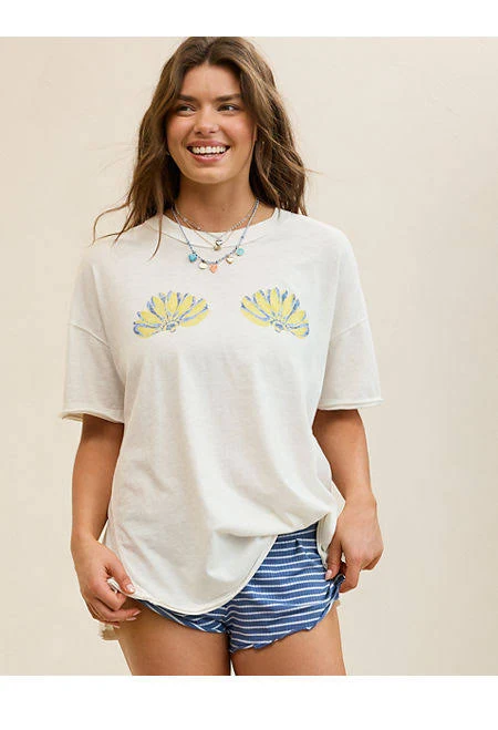 Aerie Women's Oversized Crew Boyfriend T-Shirt