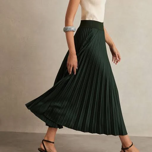 Reiss Seren Pleated Midi Skirt