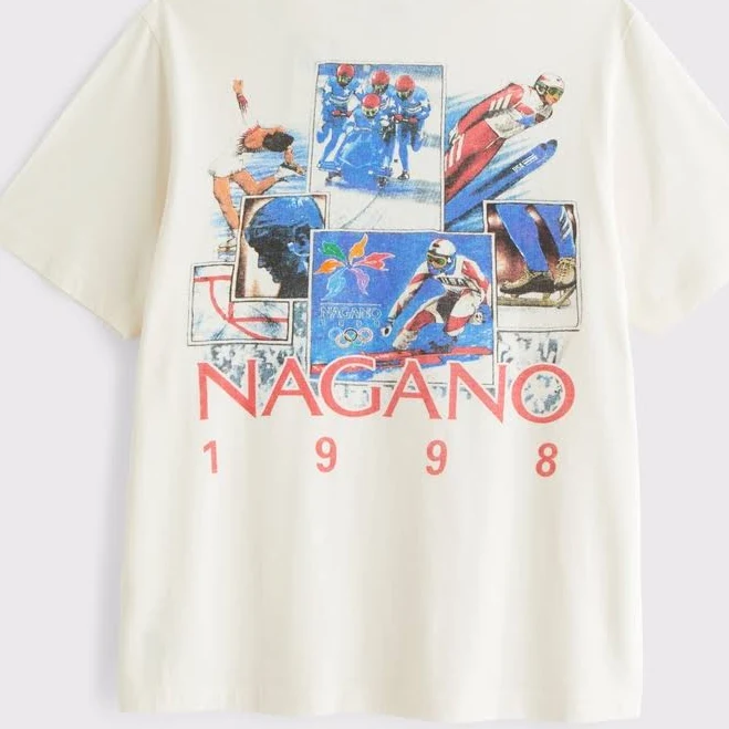 Abercrombie & Fitch Men's Olympics Vintage-Inspired Graphic Tee