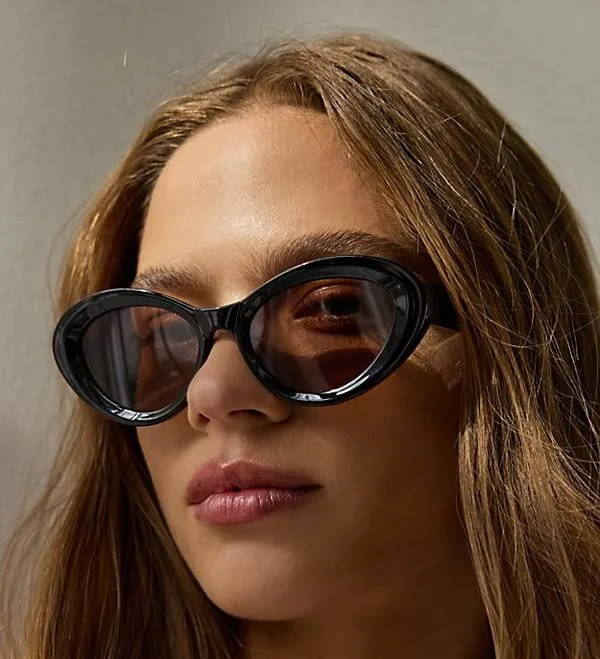 Taylor Retro Oval Sunglasses