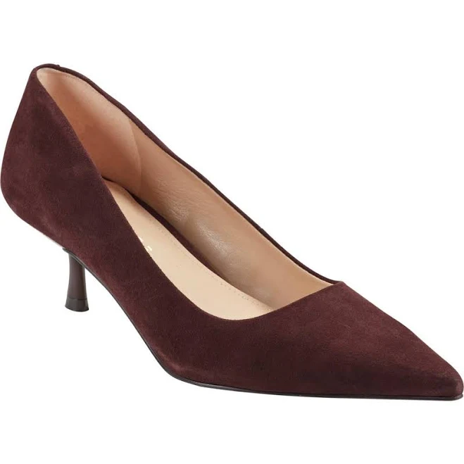 Marc Fisher Women's Calynna Pointed Toe Kitten Heel Pumps