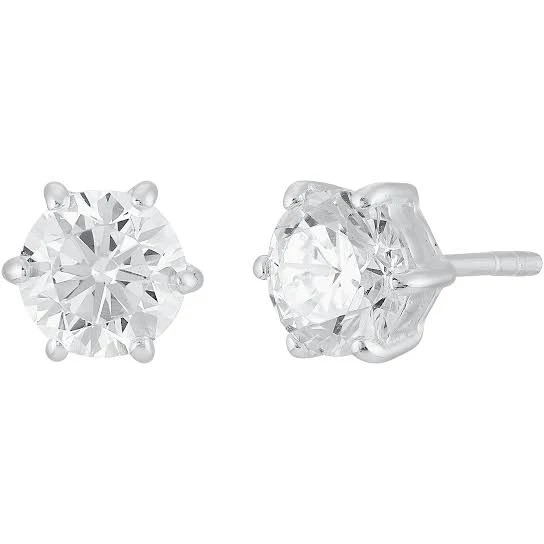 Silpada Glisten and Gleam Sterling Silver Cubic Zirconia Stud Earrings