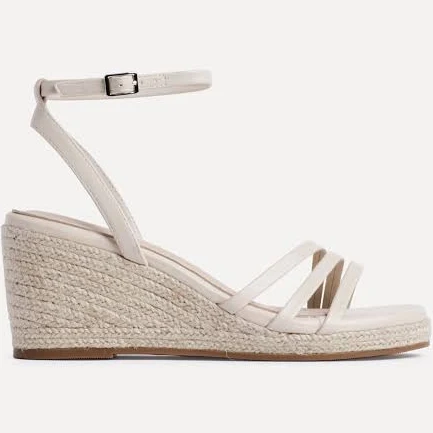 Linzi Women's Nude Virtue Strappy Espadrille Wedge