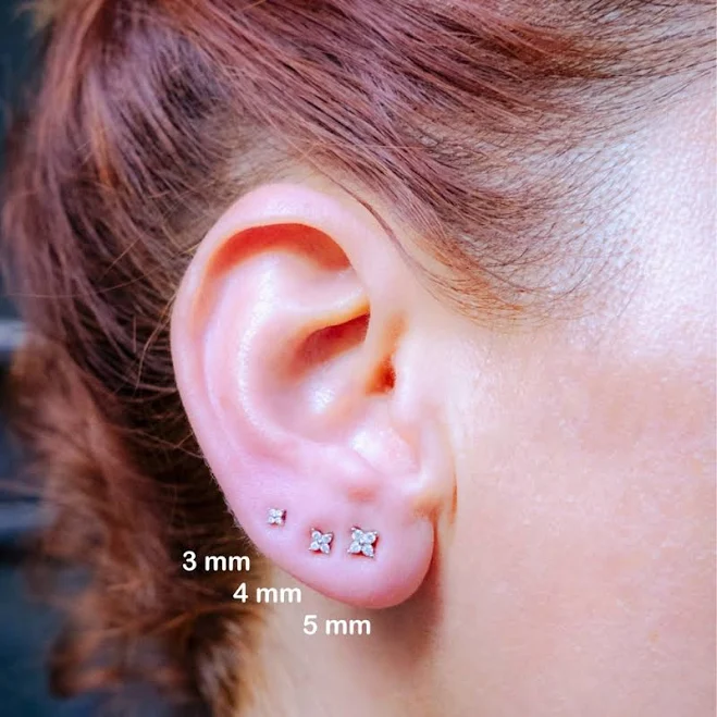 Tiny Flower Stud Earrings
