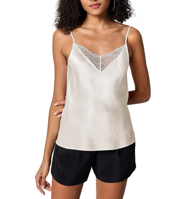 Lilysilk Women's V Neck Lace Silk Camisole