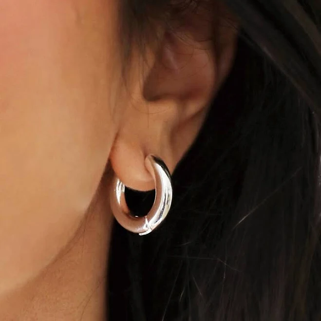 Lisa Angel Jewellery Collection Chunky Hoop Earrings