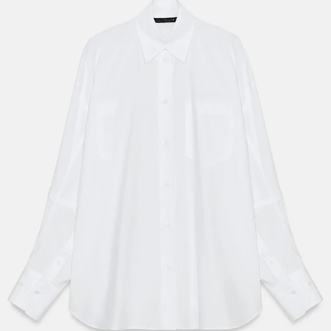 Zara Oversized Poplin Shirt