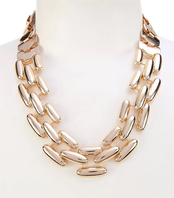 Gemma Layne Oversized Chunky Link Statement Necklace