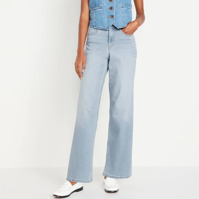 Old Navy Women's High-Waisted Wide-Leg Jeans
