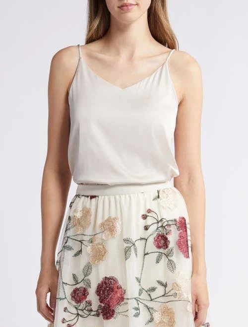 Nikki Lund Women's Sleeveless Satin Camisole