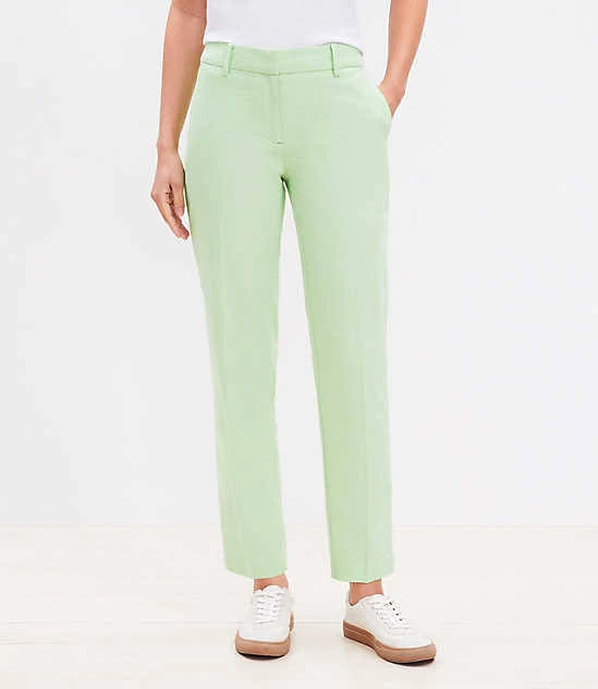 Loft Women's Riviera Slim Linen Blend Pants