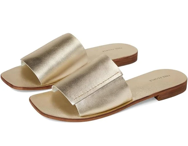 Free People Verona Leather Slide Sandals
