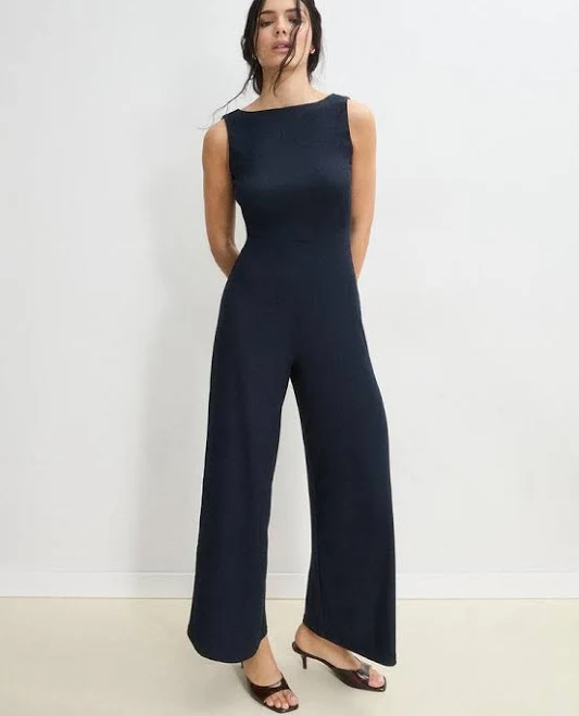 Stradivarius Long Sleeveless Straight Jumpsuit