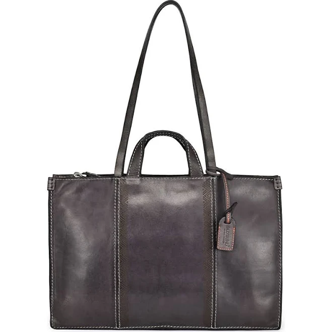 Freesia Women's Genuine Leather Structured Carryall Tote