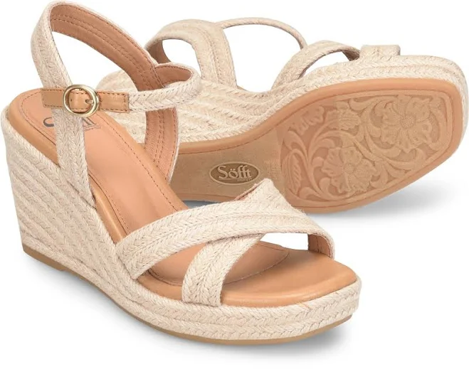 Sofft Women's Newbury Platform Espadrille Wedge Sandals