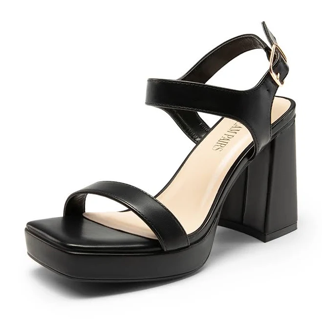 Dream Pairs Platform Strap Chunky Heel Sandals