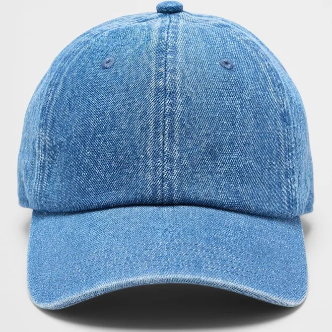 Washed Denim Baseball Cap