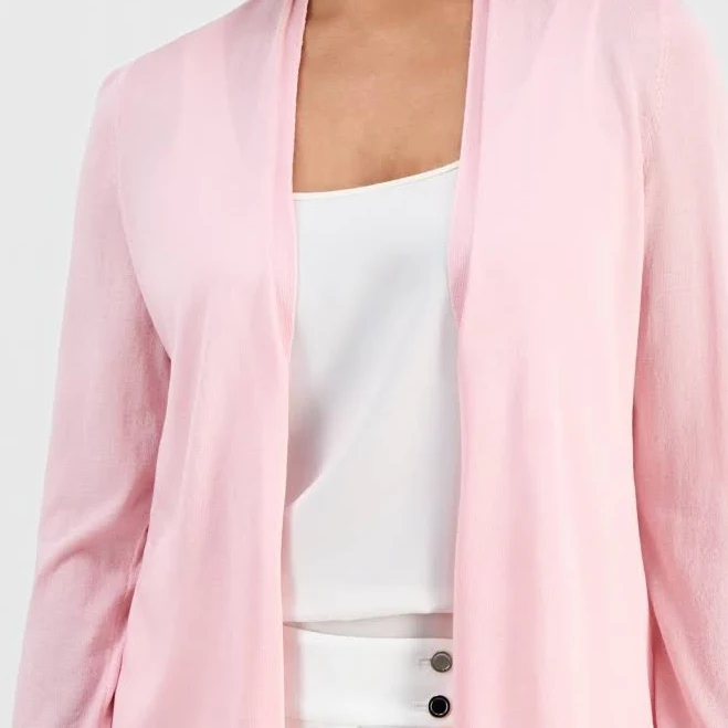 Kasper Women's Self Edge Open Front Cardigan