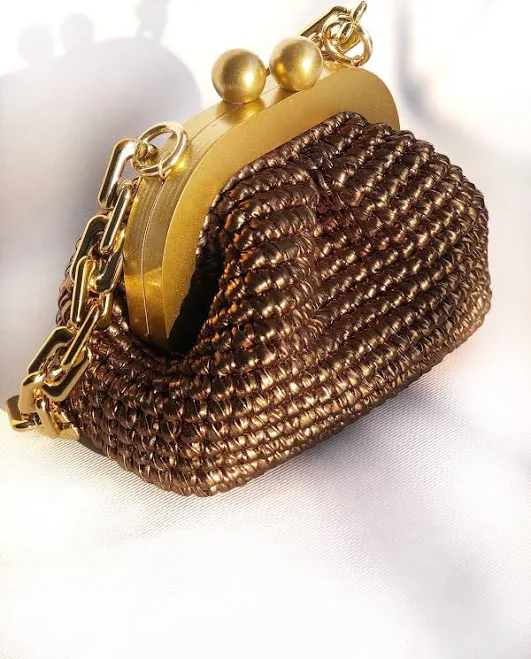 Handmade Raffia Clutch