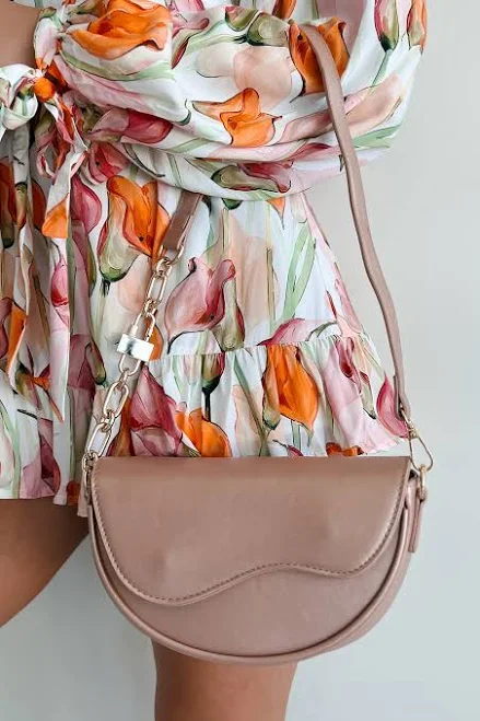 Confident Glamour Half Moon Rose Gold Purse